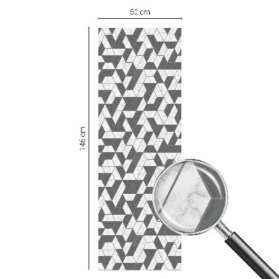 Witraż przyklejany na okno folia matowa Geometryczne iluzje