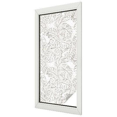 Folia okienna dekoracyjna witraż Roślinny ornament