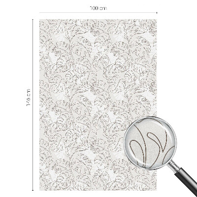 Folia okienna dekoracyjna witraż Roślinny ornament