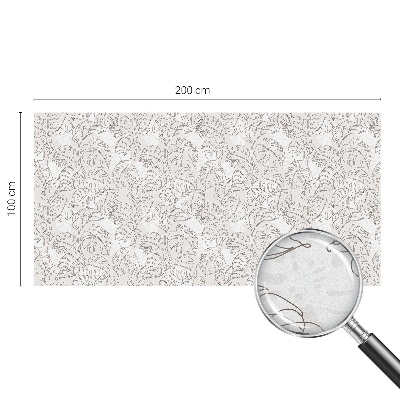 Folia okienna dekoracyjna witraż Roślinny ornament