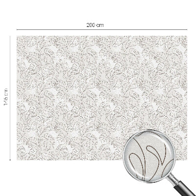 Folia okienna dekoracyjna witraż Roślinny ornament