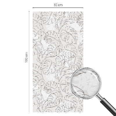 Folia okienna dekoracyjna witraż Roślinny ornament