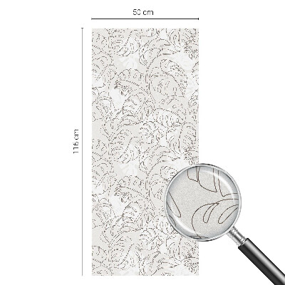 Folia okienna dekoracyjna witraż Roślinny ornament