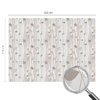 Naklejka witraż na szybę mleczna Eleganckie liście