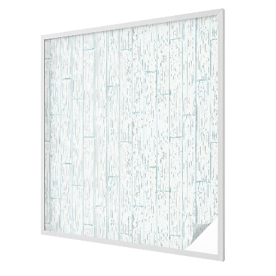 Witraż przyklejany na okno folia matowa Drewniany wzór