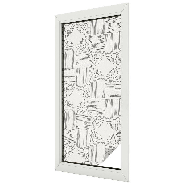 Naklejka witraż na szybę mleczna Spokojna symetria