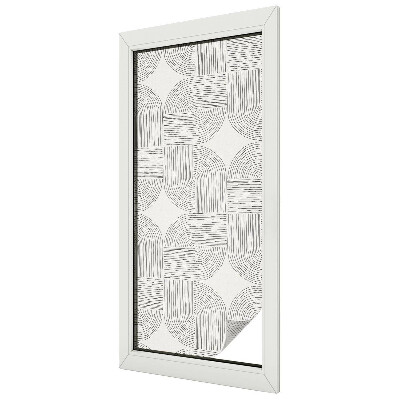 Naklejka witraż na szybę mleczna Spokojna symetria