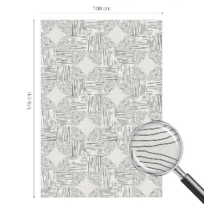 Naklejka witraż na szybę mleczna Spokojna symetria