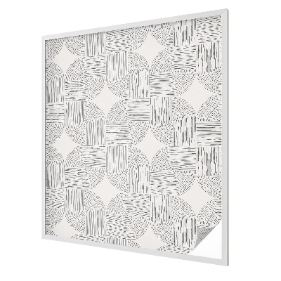 Naklejka witraż na szybę mleczna Spokojna symetria