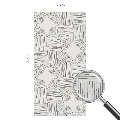 Naklejka witraż na szybę mleczna Spokojna symetria