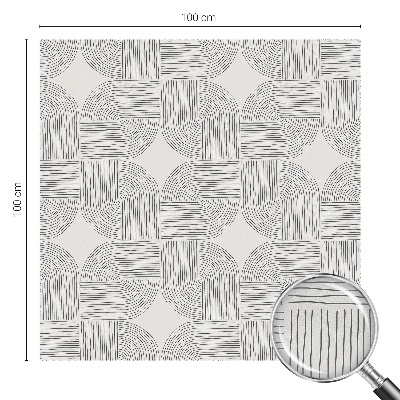 Naklejka witraż na szybę mleczna Spokojna symetria