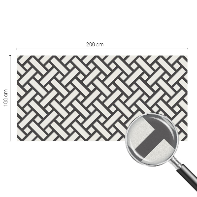 Folia mleczna na okno wzór witraż Przeplatające prostokąty