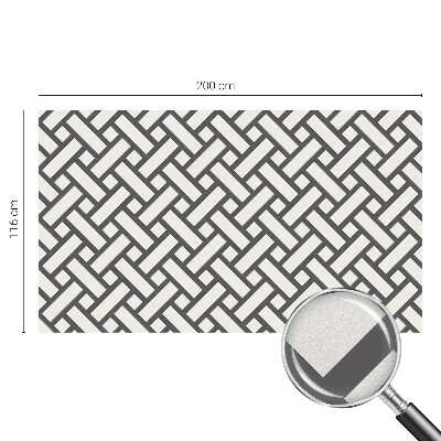 Folia mleczna na okno wzór witraż Przeplatające prostokąty