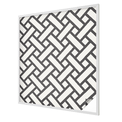 Folia mleczna na okno wzór witraż Przeplatające prostokąty