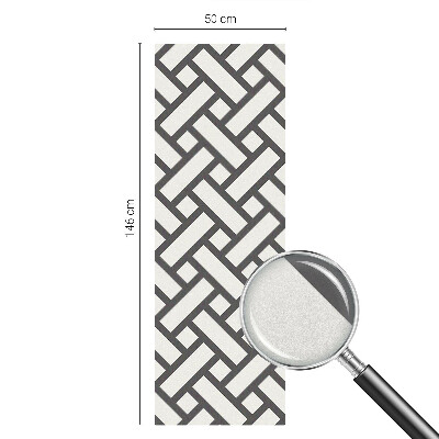 Folia mleczna na okno wzór witraż Przeplatające prostokąty