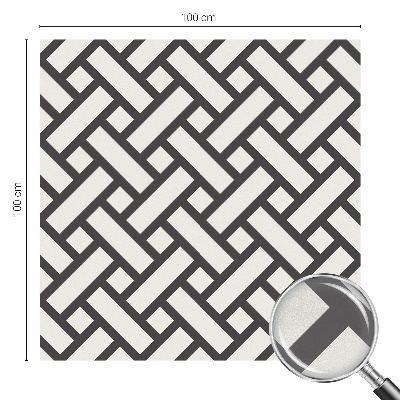 Folia mleczna na okno wzór witraż Przeplatające prostokąty