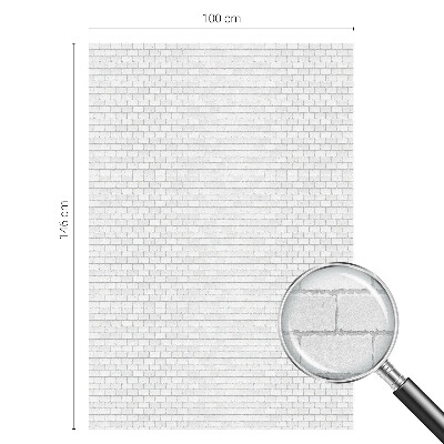 Witraż przyklejany na okno folia matowa Ceglana tekstura