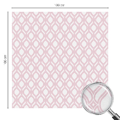 Folia okienna dekoracyjna witraż Różowe linie