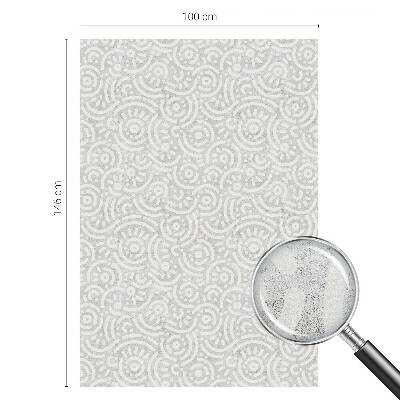 Folia mleczna na okno wzór witraż Geometryczna abstrakcja