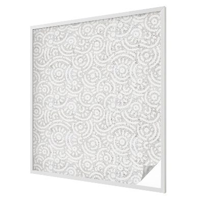 Folia mleczna na okno wzór witraż Geometryczna abstrakcja