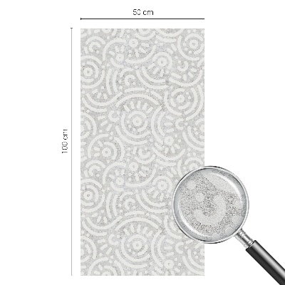 Folia mleczna na okno wzór witraż Geometryczna abstrakcja