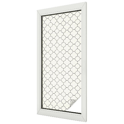 Witraż przyklejany na okno folia matowa Prosta elegancja