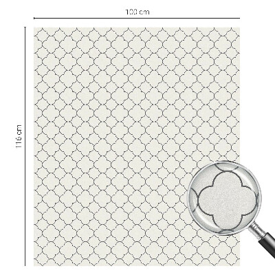 Witraż przyklejany na okno folia matowa Prosta elegancja