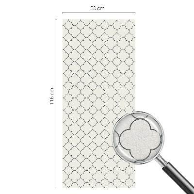 Witraż przyklejany na okno folia matowa Prosta elegancja