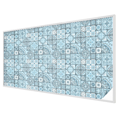 Folia okienna dekoracyjna witraż Niebieskie kafelki