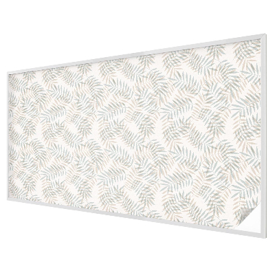 Folia mleczna na okno wzór witraż Liściasta elegancja