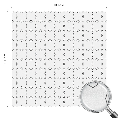 Folia okienna dekoracyjna witraż Kształty rombów