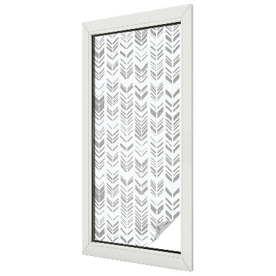 Folia mleczna na okno wzór witraż Wzór strzałek