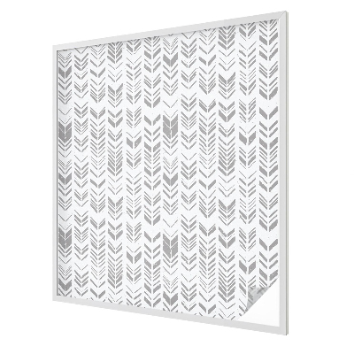 Folia mleczna na okno wzór witraż Wzór strzałek