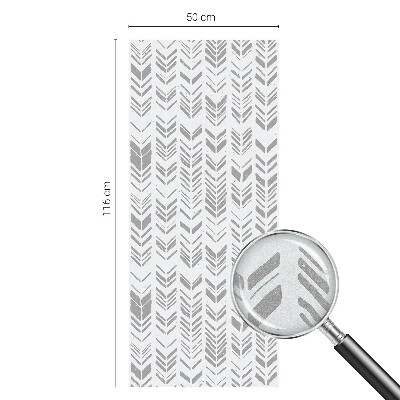 Folia mleczna na okno wzór witraż Wzór strzałek