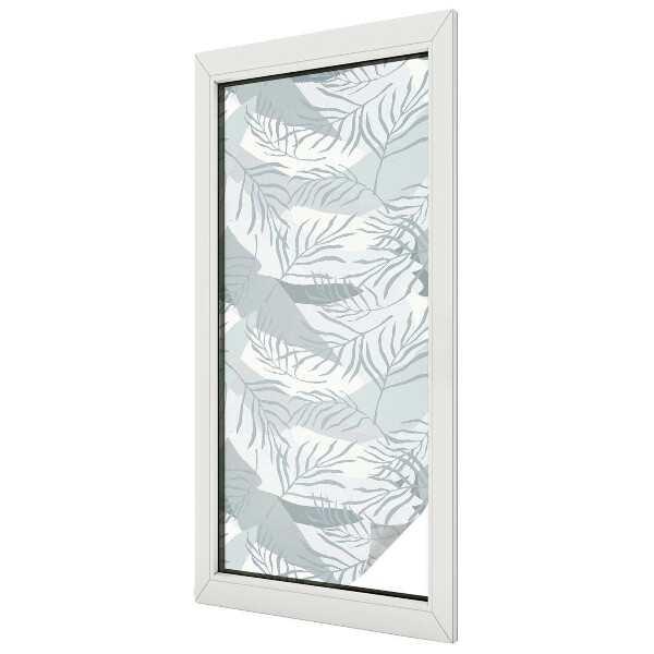 Witraż przyklejany na okno folia matowa Subtelne liście