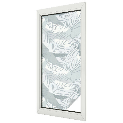 Witraż przyklejany na okno folia matowa Subtelne liście