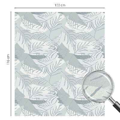 Witraż przyklejany na okno folia matowa Subtelne liście