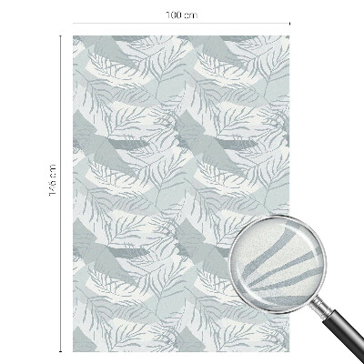 Witraż przyklejany na okno folia matowa Subtelne liście