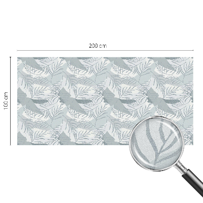 Witraż przyklejany na okno folia matowa Subtelne liście