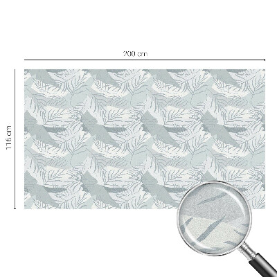 Witraż przyklejany na okno folia matowa Subtelne liście