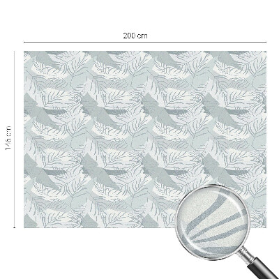 Witraż przyklejany na okno folia matowa Subtelne liście