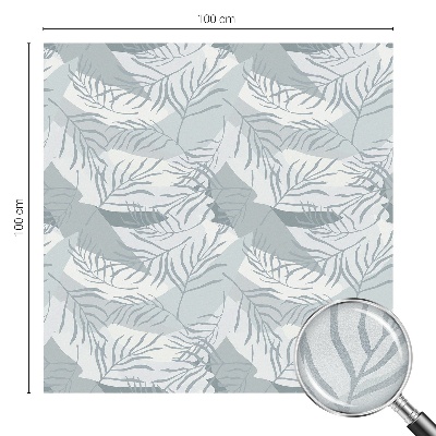 Witraż przyklejany na okno folia matowa Subtelne liście