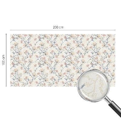 Naklejka witraż na szybę mleczna Kwiaty harmonii