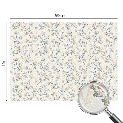 Naklejka witraż na szybę mleczna Kwiaty harmonii