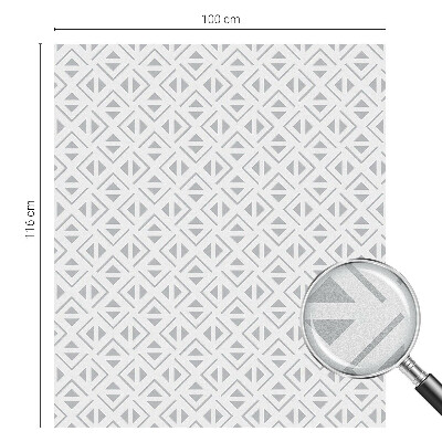 Witraż przyklejany na okno folia matowa Geometryczny wzór