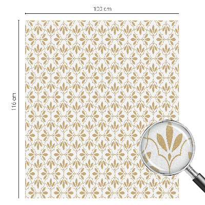 Witraż przyklejany na okno folia matowa Roślinna elegancja