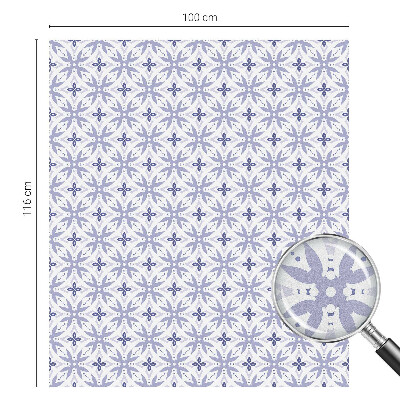 Naklejka witraż na szybę mleczna Fioletowe wzory