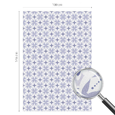 Naklejka witraż na szybę mleczna Fioletowe wzory