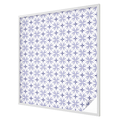 Naklejka witraż na szybę mleczna Fioletowe wzory