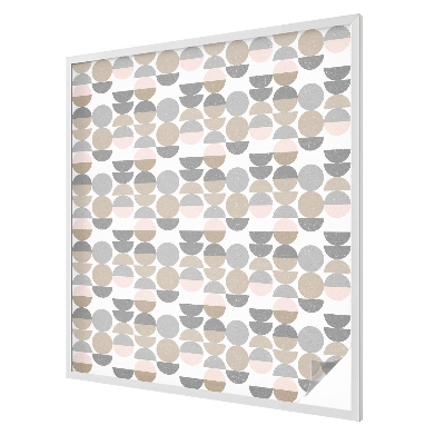 Naklejka witraż na szybę mleczna Geometryczne wzory